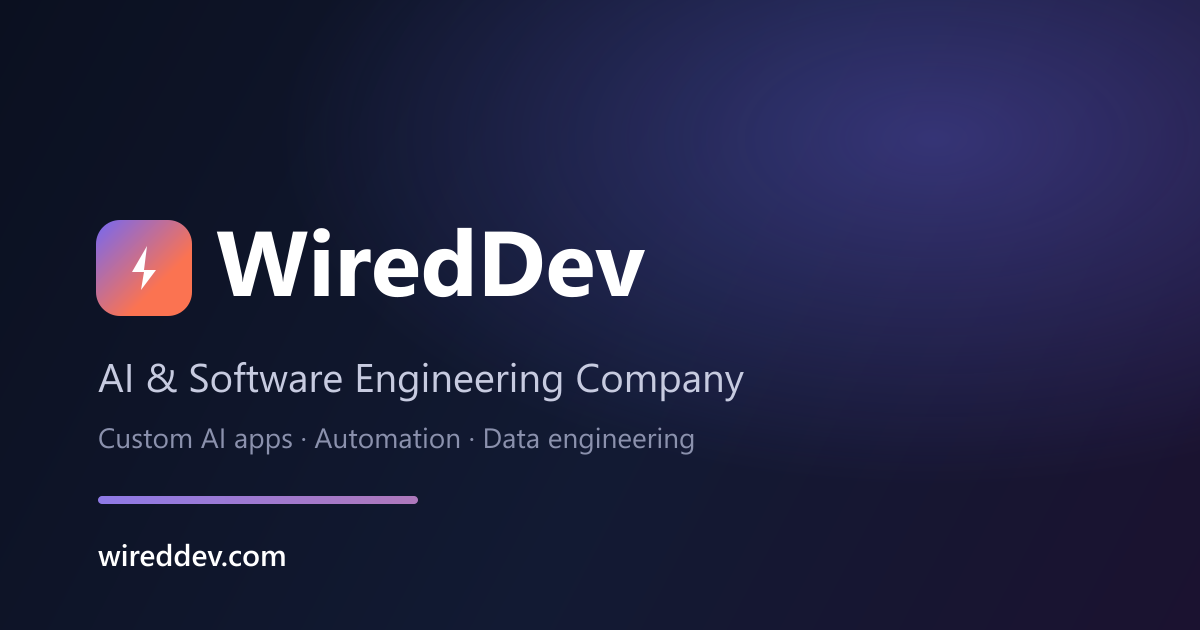 WiredDev | AI & Software Engineering Company